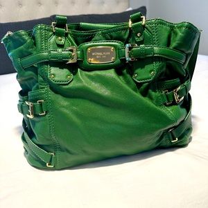 Michael Kors Green Shoulder Handbag